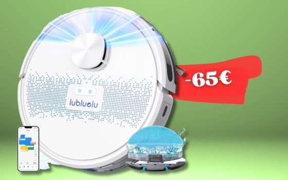 Robot aspirapolvere lavapavimenti con sconto FUOTI TUTTO, solo Amazon