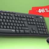 Logitech ti propone il kit DEFINITIVO: mouse e tastiera wireless (-46%)
