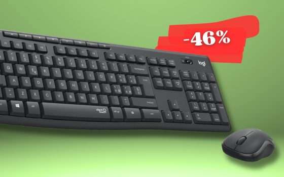 Logitech ti propone il kit DEFINITIVO: mouse e tastiera wireless (-46%)