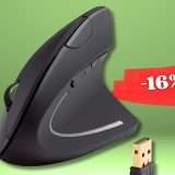Mouse wireless VERTICALE per ore al computer in comodità (Amazon)