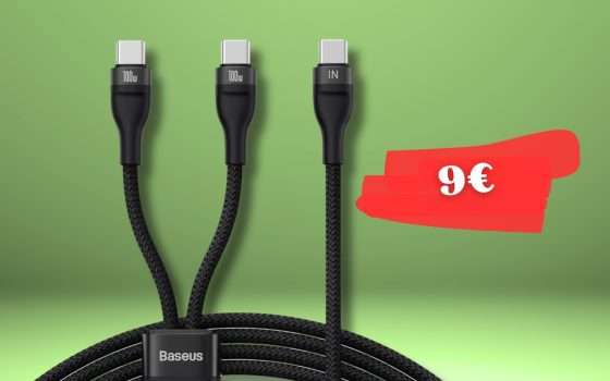 Cavo USB C, non classico ma DOPPIO: prezzo minimo per un prodotto TOP