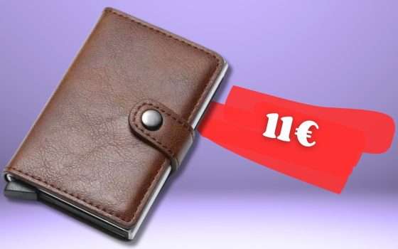 Portafoglio e porta carte SUPER ELEGANTE con RFID a soli 11€, occasione