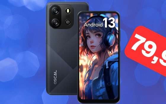 Su Amazon ti bastano meno di 80 euro per questo smartphone economico