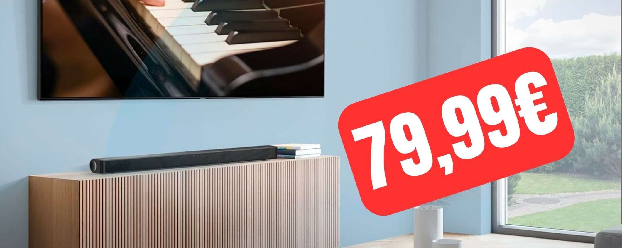 Soundbar Hisense 120W: ti bastano 79,99€ su Amazon