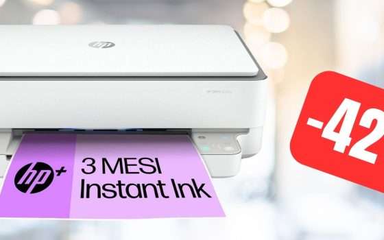 HP Envy 6020e: stampante multifunzione in MAXI SCONTO su Amazon (-42%)