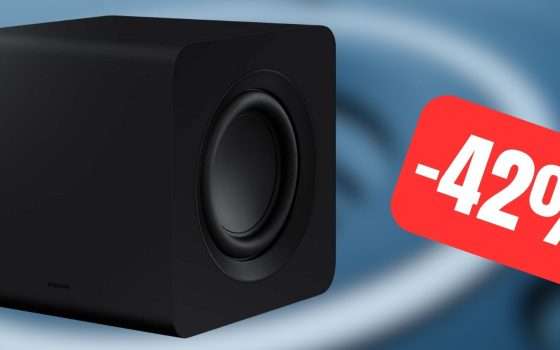 Subwoofer Samsung per soundbar in MEGA SCONTO su Amazon (-42%)