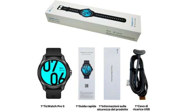 Ticwatch Pro 5 contenuti