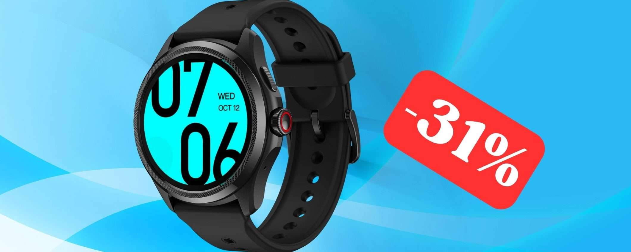 Ticwatch 5 Pro: offerta A TEMPO su questo eccezionale smartwatch (-31%)