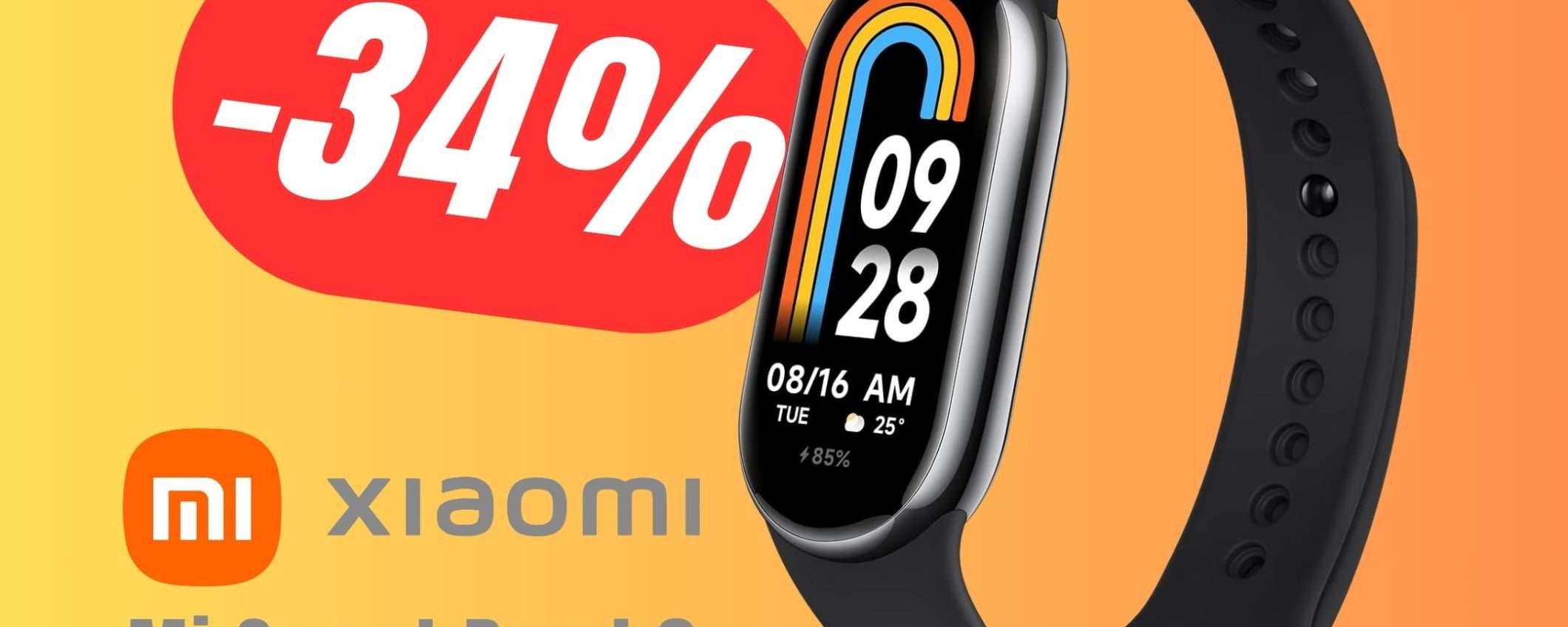Con quest'OFFERTA pagherai Xiaomi Mi Smart Band 8 solo 38€