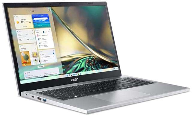 Il design del notebook Acer Aspire 3
