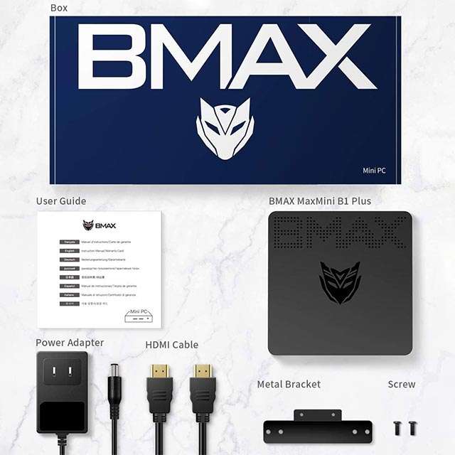 BMAX MaxMini B1 Pro: il contenuto della confezione