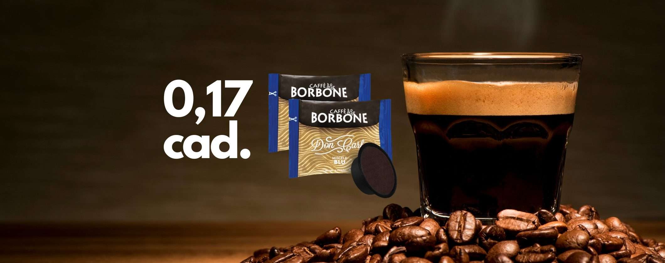 Caffè Borbone in capsule compatibili A Modo Mio: solo 0,17€