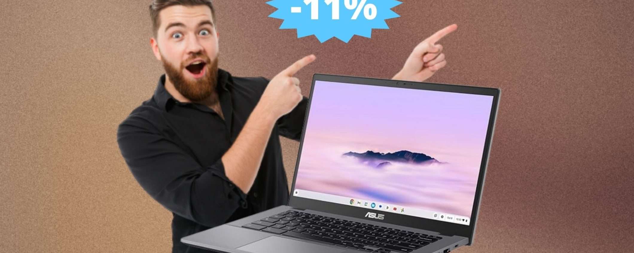 ASUS Chromebook Plus: potenza e portabilità in SUPER sconto