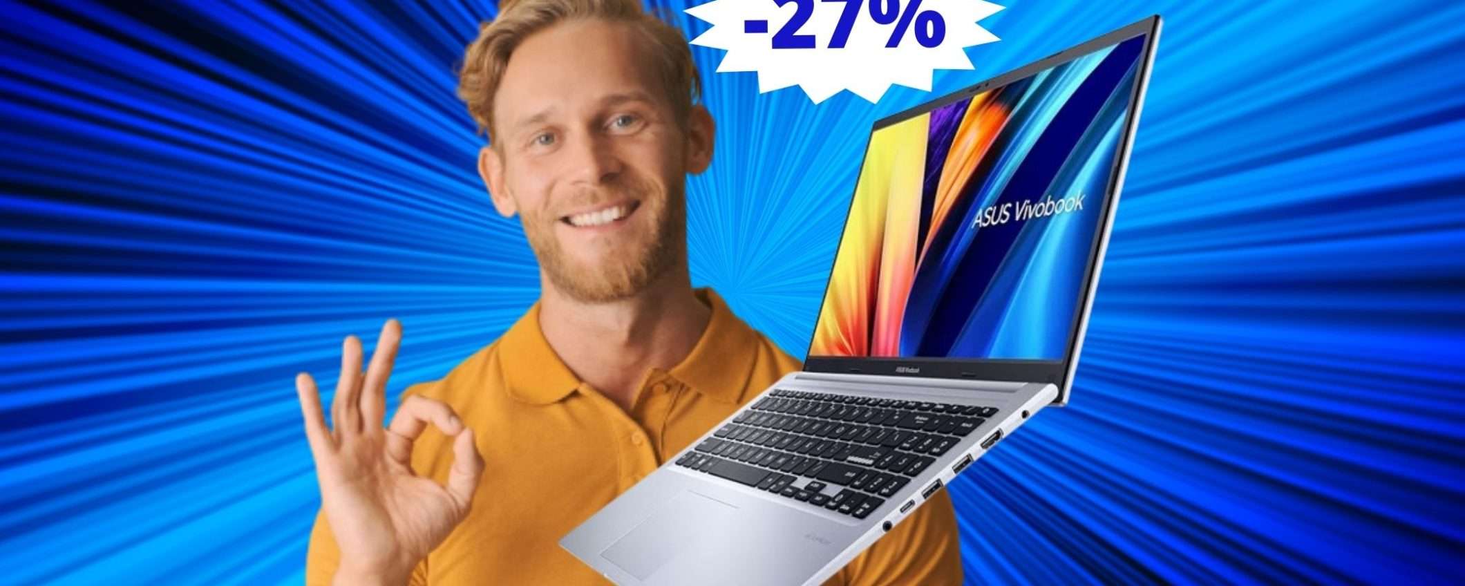 ASUS Vivobook 15: un AFFARE imperdibile su Amazon (-27%)
