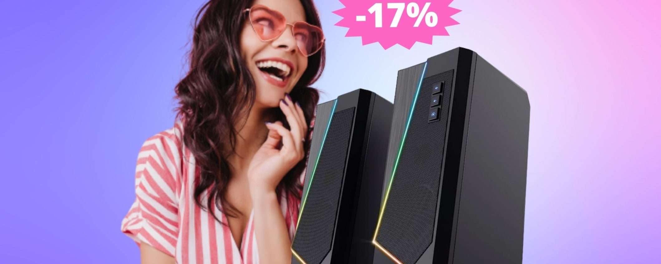 Casse PC Trust Gaming GXT: SUPER sconto del 17% su Amazon
