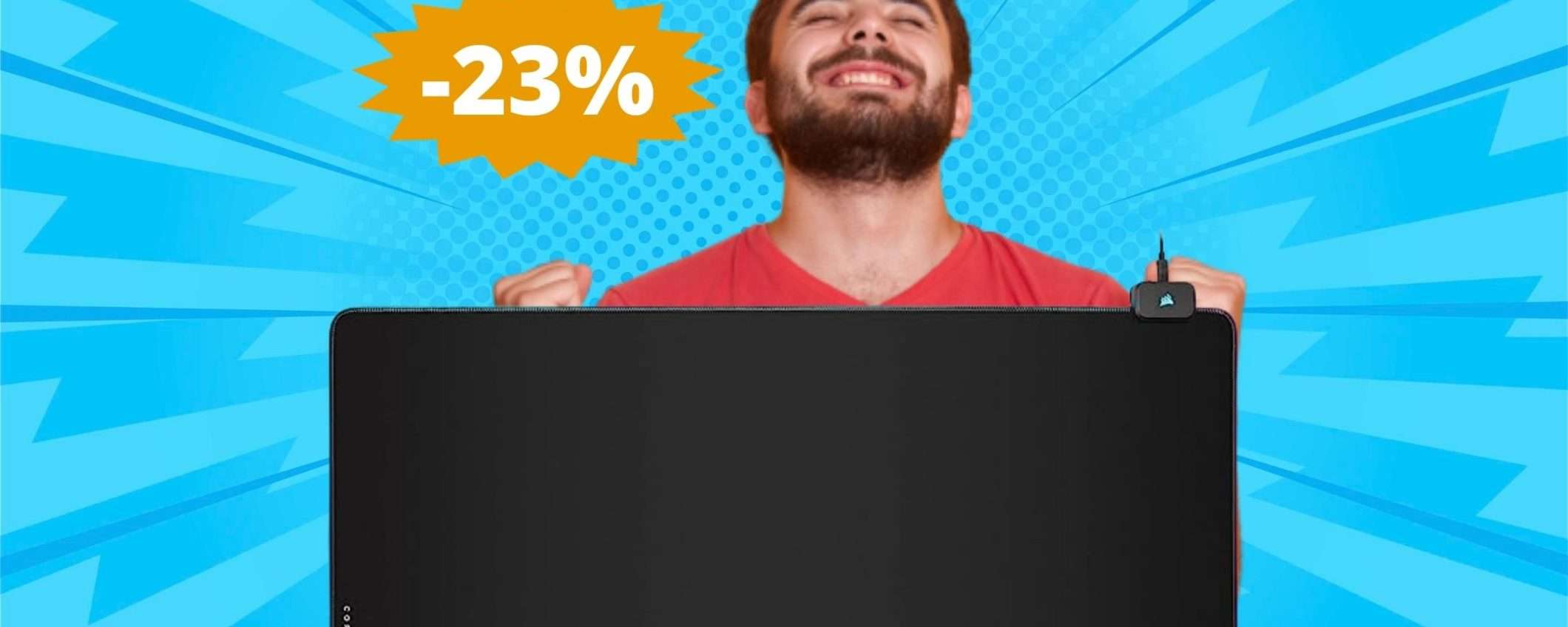 Corsair mouse pad da gioco: offerta ESCLUSIVA Amazon (-23%)