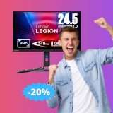 Monitor da gaming Lenovo Legion: SUPER sconto del 20%