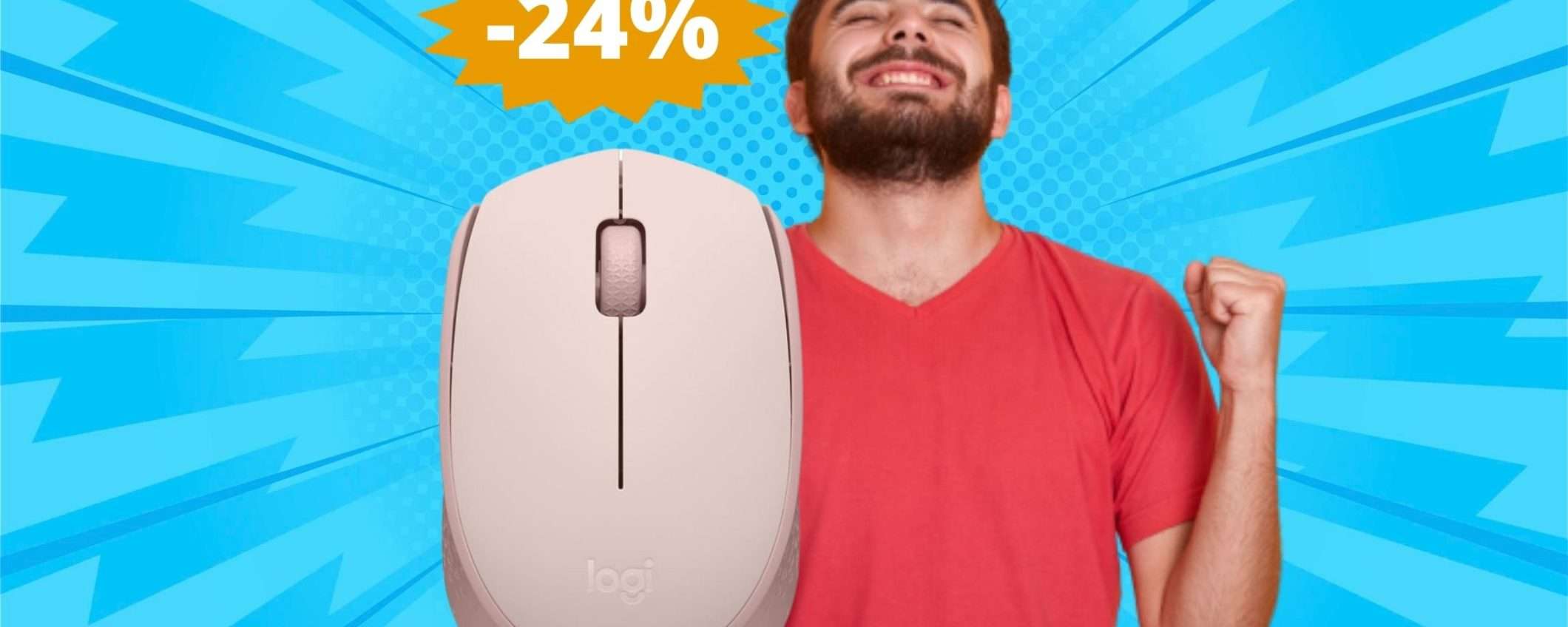 Mouse Logitech M171: sconto ESCUSIVO su Amazon (-24%)