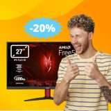 Monitor Acer Nitro: prezzo SPECIALE su Amazon (-20%)