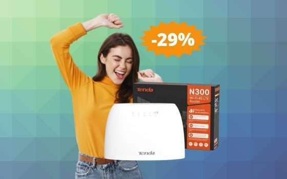 Modem Tenda 4G03: MEGA sconto del 29% su Amazon
