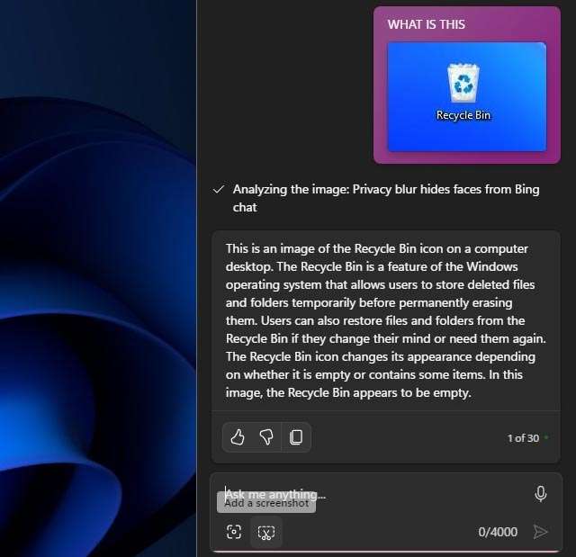 Add a screenshot, la nuova funzionalità in arrivo su Copilot