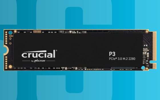SSD Crucial 1 TB: PREZZO TAGLIATO, -45% su Amazon