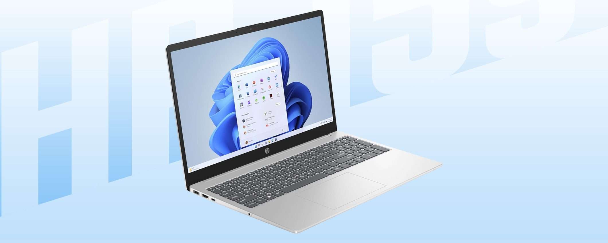Notebook HP a 249€ con abbonamento Microsoft 365 gratis