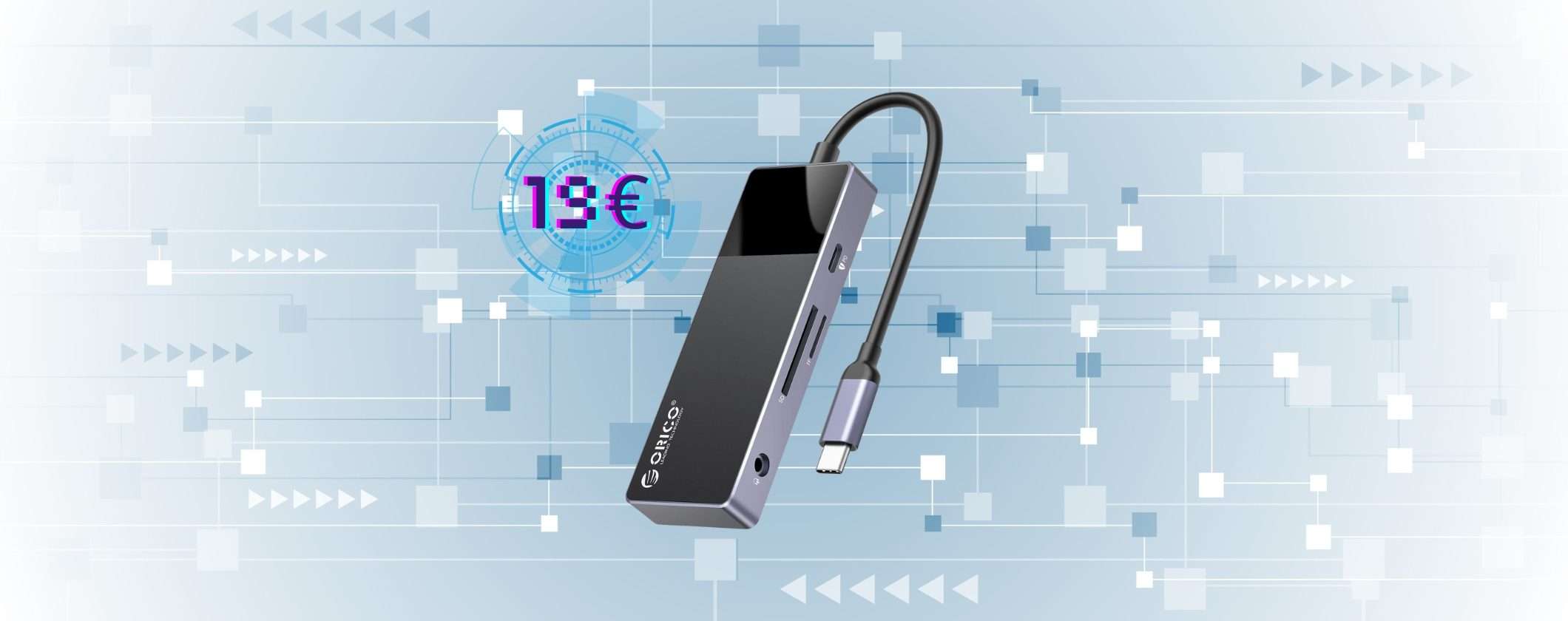 Hub USB-C 8 in 1 a soli 19€: scopri come acquistarlo