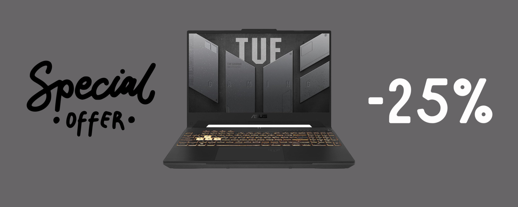 ASUS TUF Gaming F15 in MEGA sconto del 25% con 512 GB