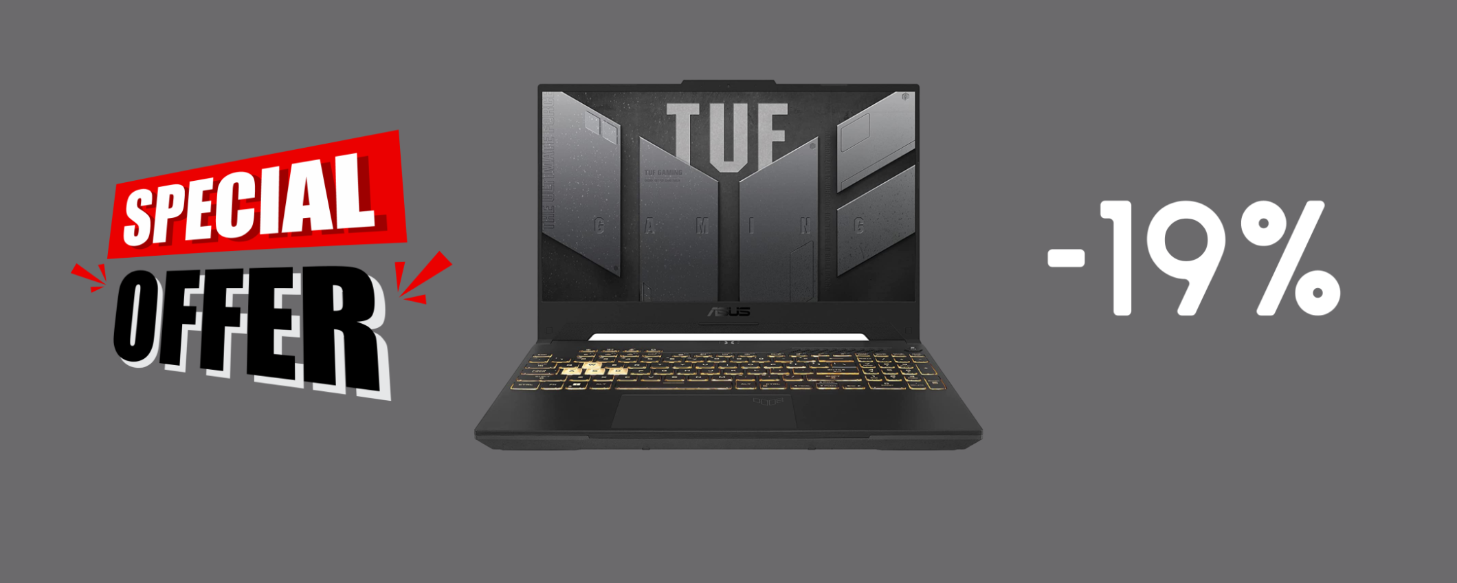 ASUS TUF Gaming F15 con RTX 3050 e 512 GB a SOLI 899€