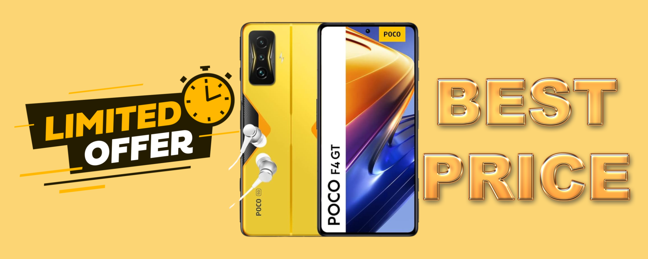 POCO F4 GT 5G con 256 GB e 120W di ricarica ad un SUPER prezzo