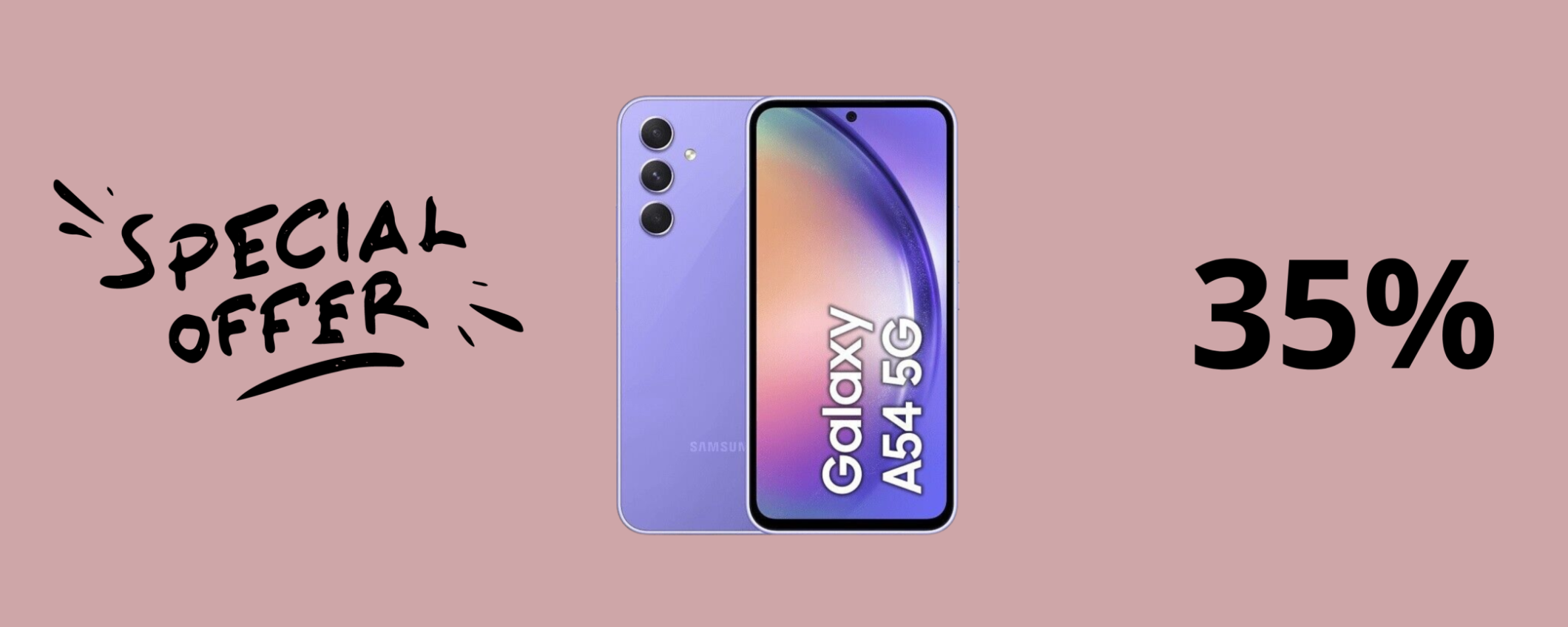 Samsung Galaxy A54 5G in SUPER sconto del 35% a soli 324€