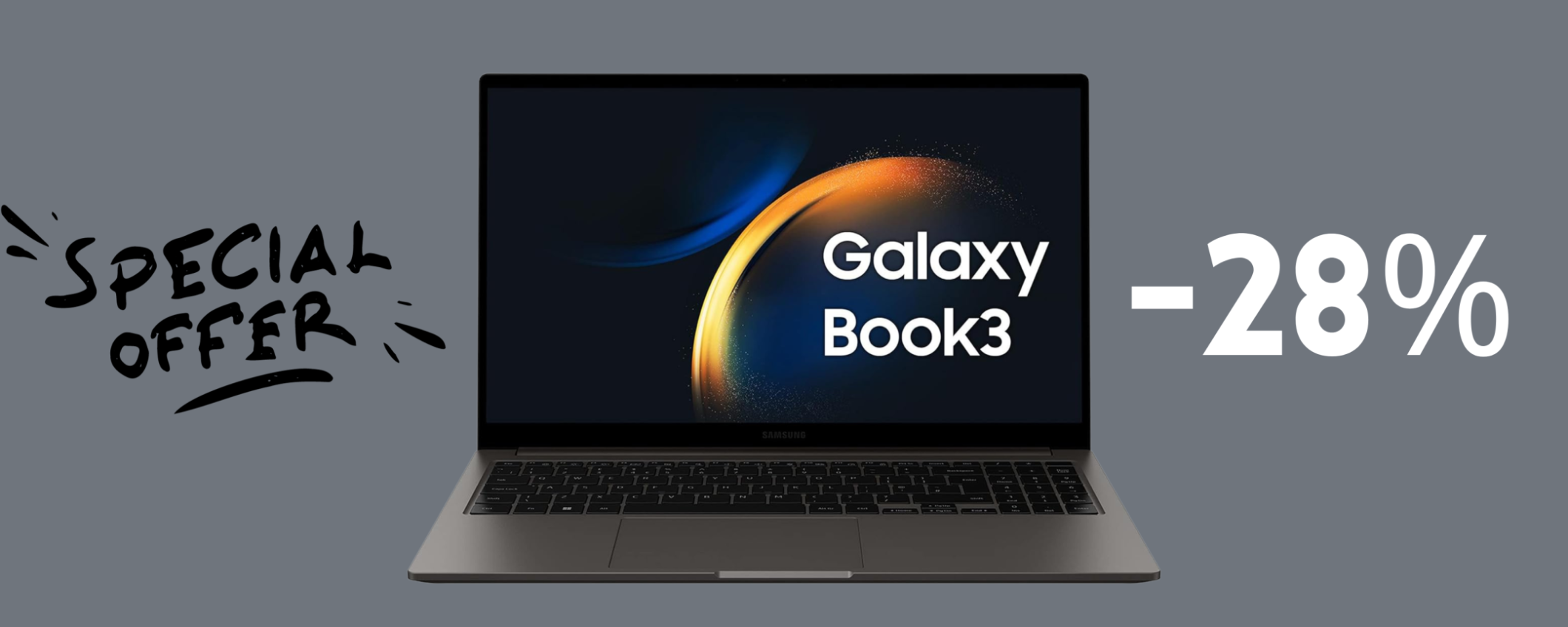 Samsung Galaxy Book3, laptop di ALTA qualità in sconto del 28%