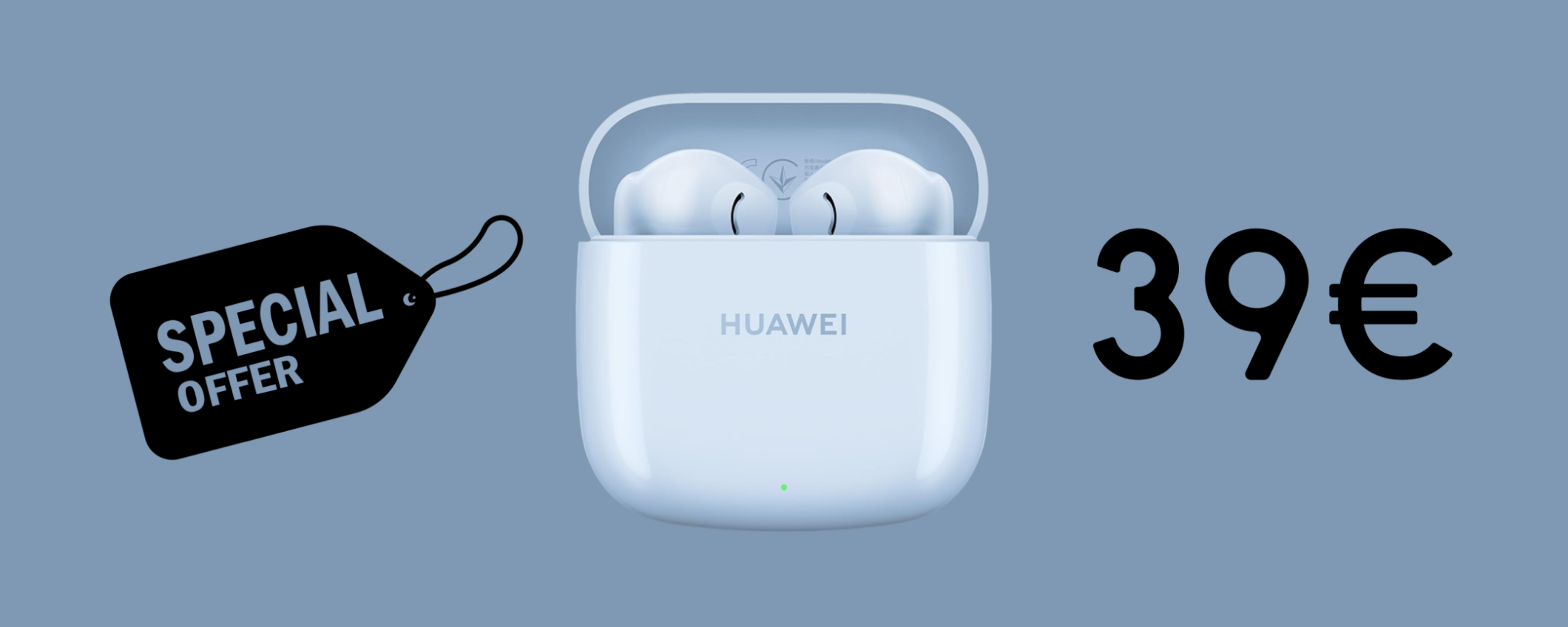 HUAWEI FreeBuds SE 2 con ben 40 ore di autonomia a SOLI 39€
