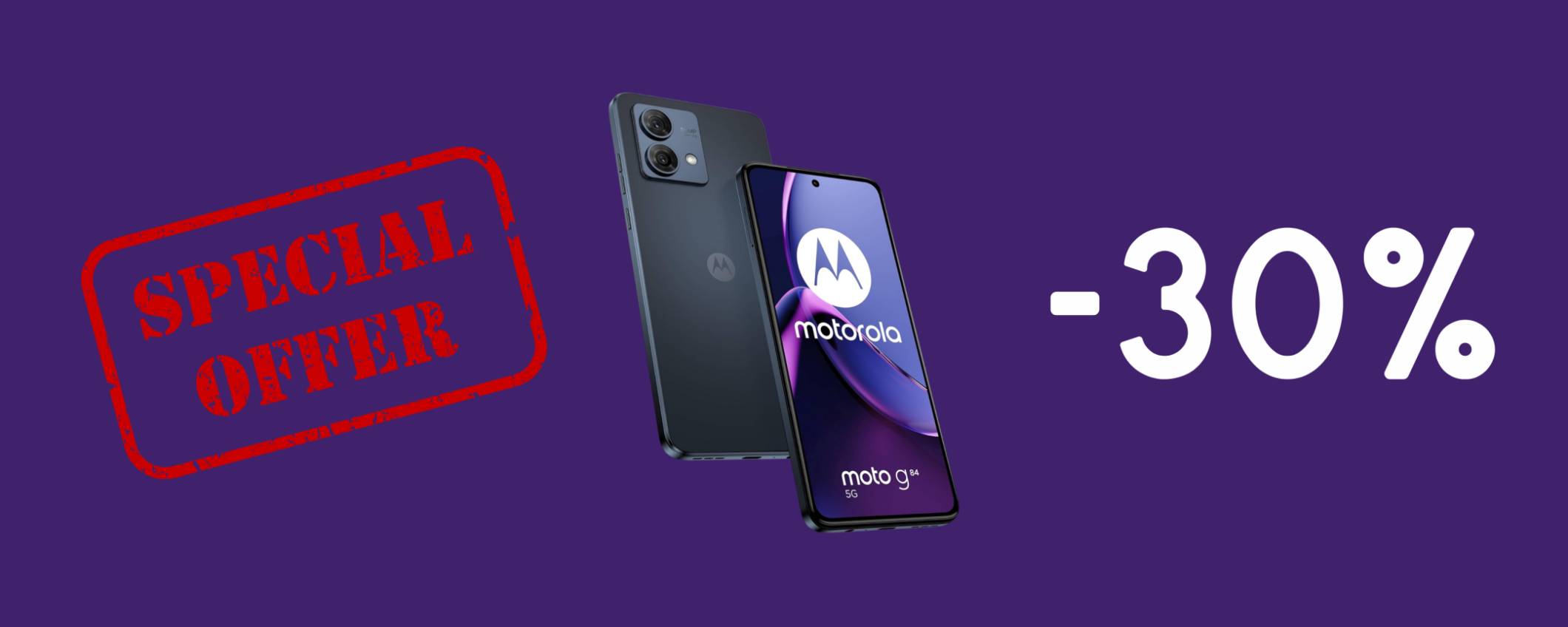 Motorola moto g84 5G con ben 256 GB in SUPER sconto del 30%