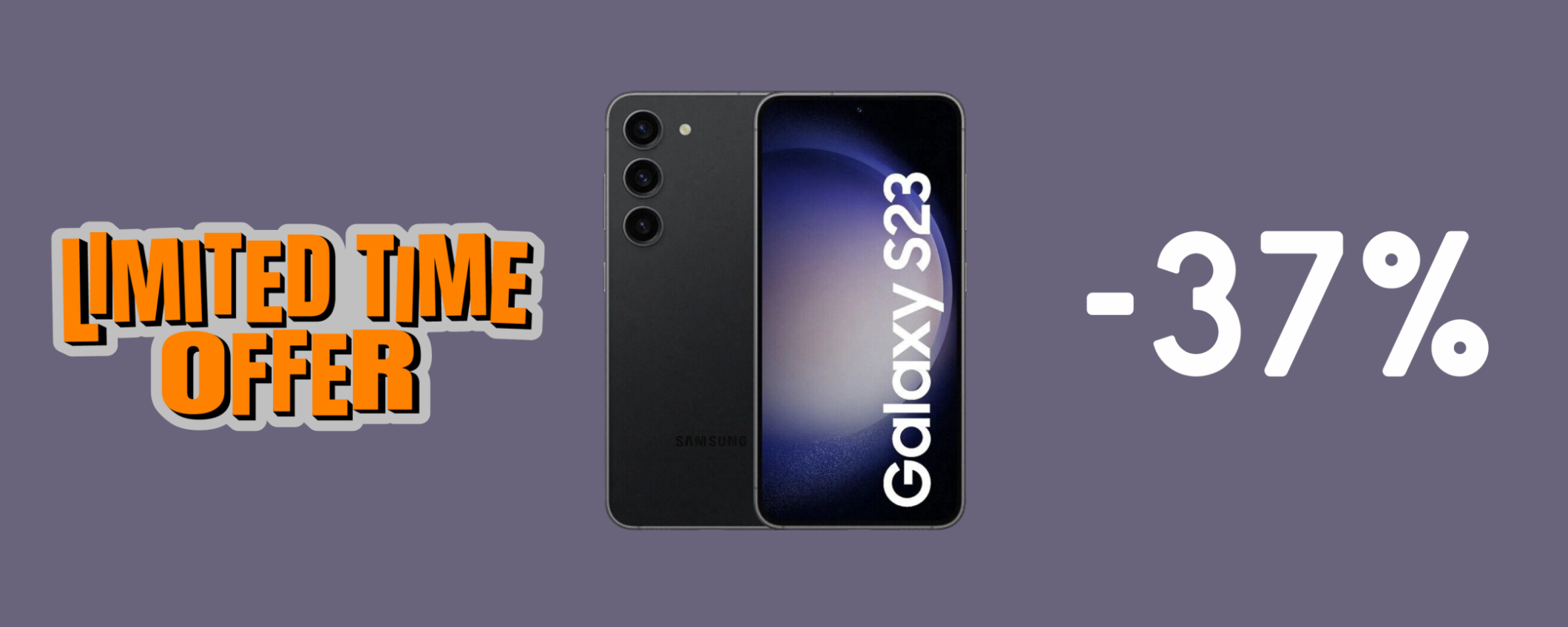 Samsung Galaxy S23 5G in SUPER sconto del 37% a soli 619€