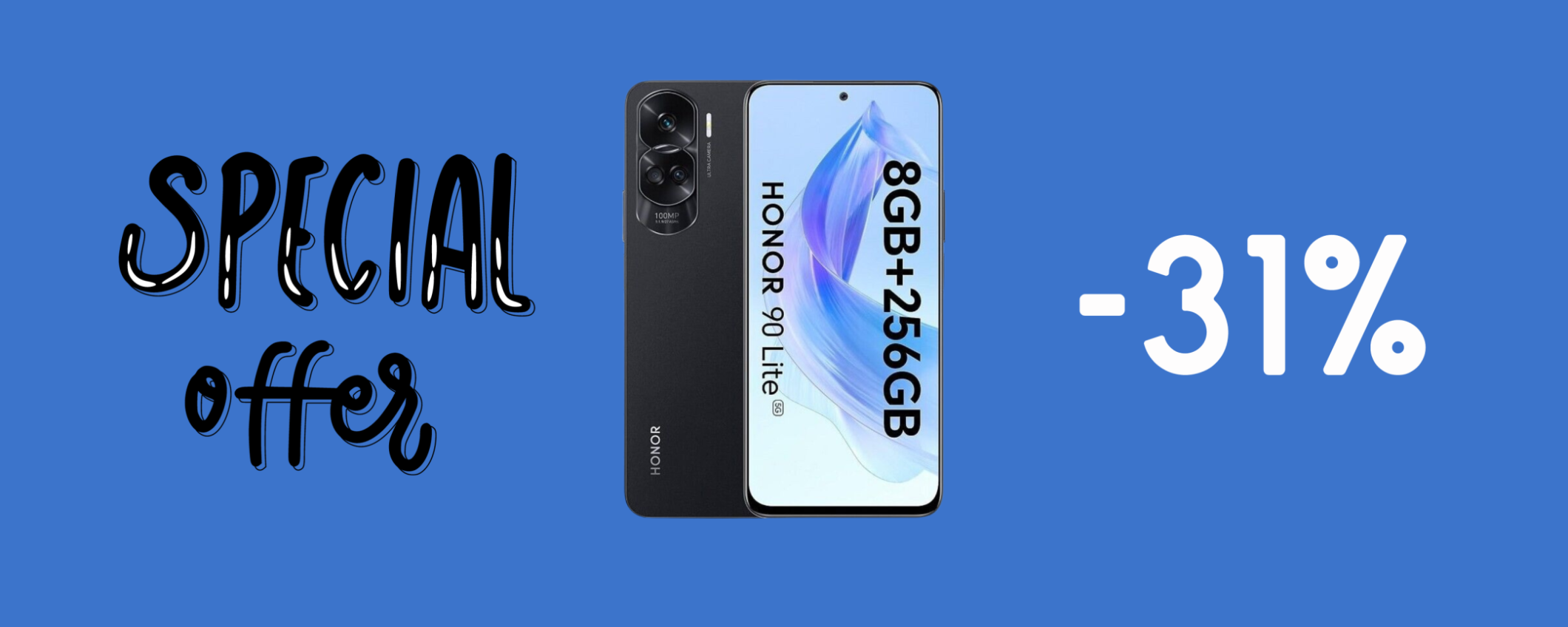 Honor 90 Lite 5G con ben 256 GB in SUPER sconto del 31%