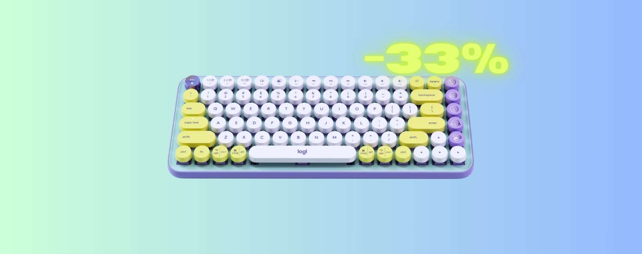 Logitech POP Keys: la tastiera più trendy in offerta a -33%