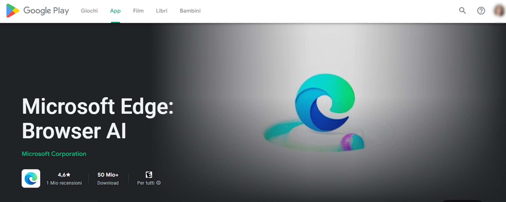 Microsoft Edge cambia nome: ora è Browser AI su mobile