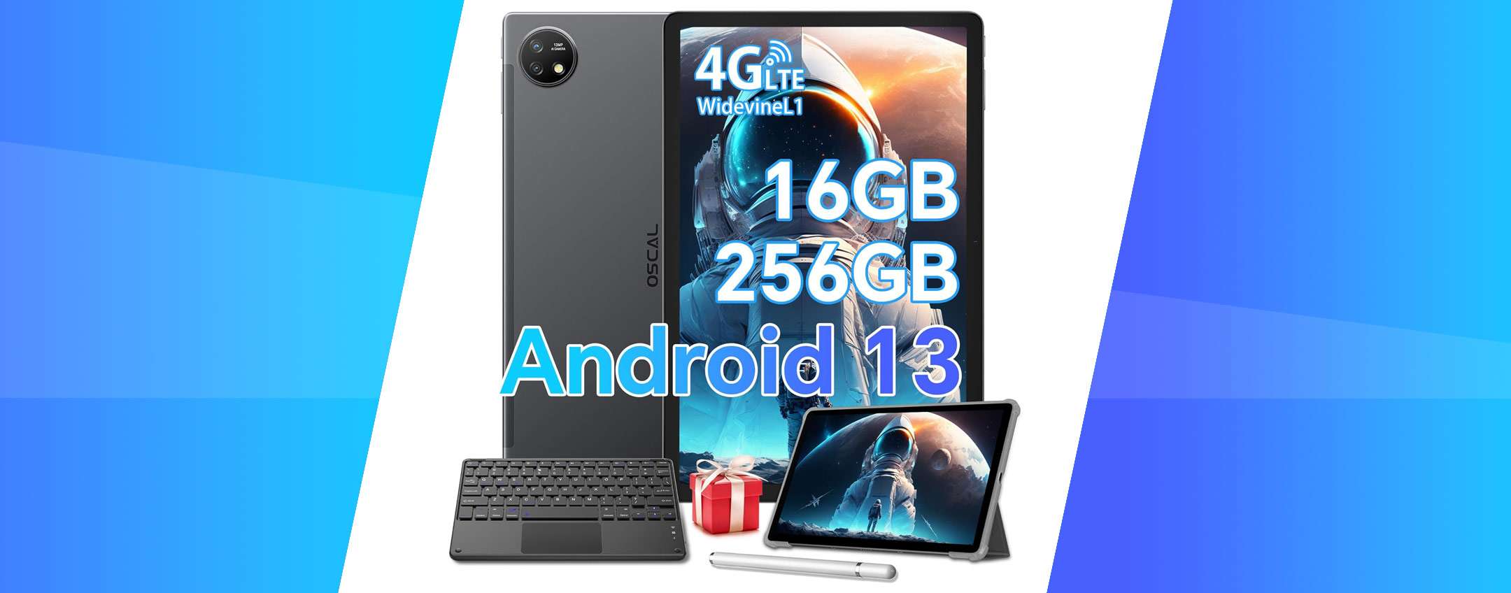 Tablet 10 pollici Android 12 con 6 GB RAM e 128 GB di storage: prezzo incredibile di 159,99€ (è
