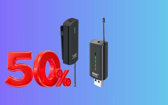 OTTIMO Microfono Wireless a soli 9€ su Amazon (-50%)