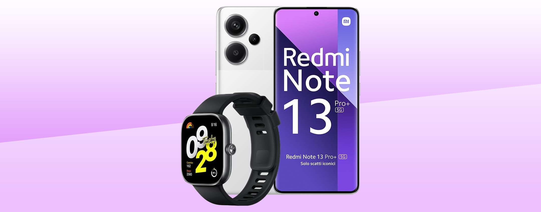 Smartphone e smartwatch Xiaomi Redmi, insieme: lo sconto