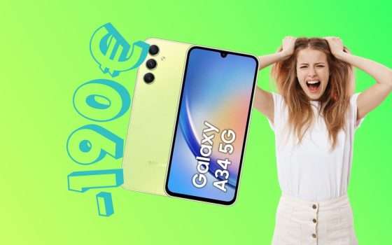 Samsung Galaxy A34: la versione da 256GB a -190€ su eBay