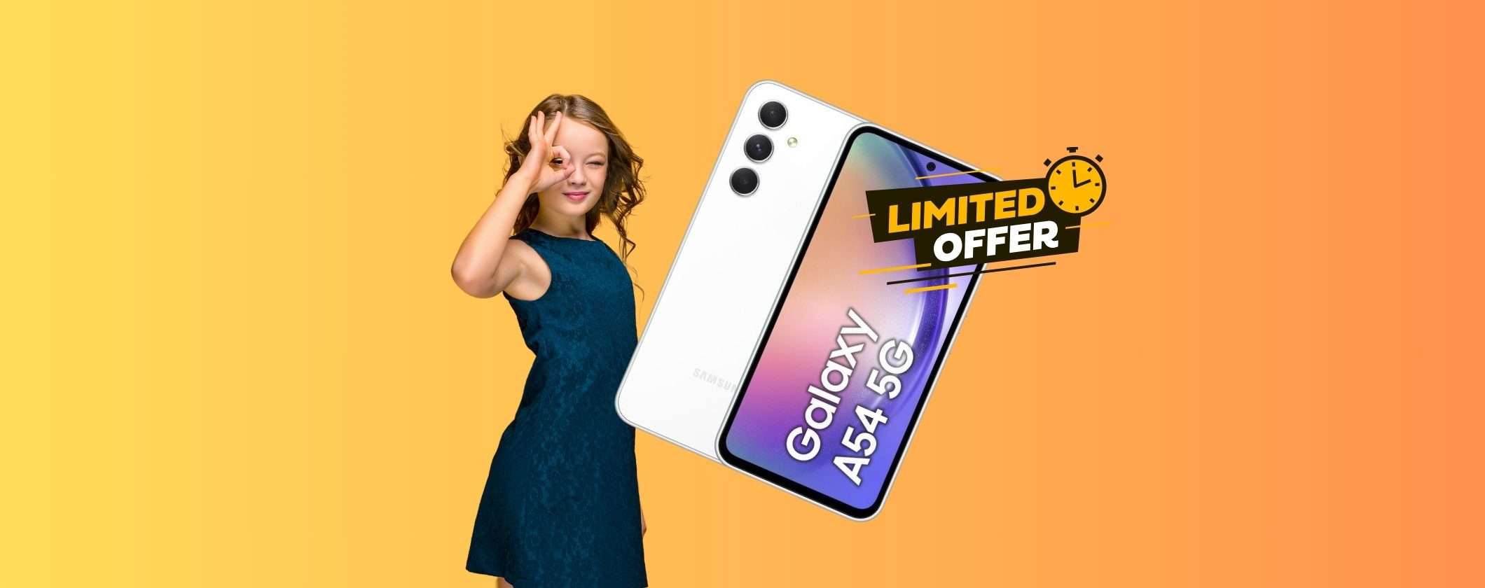 Samsung Galaxy A54: la versione da 256GB oggi costa pochissimo