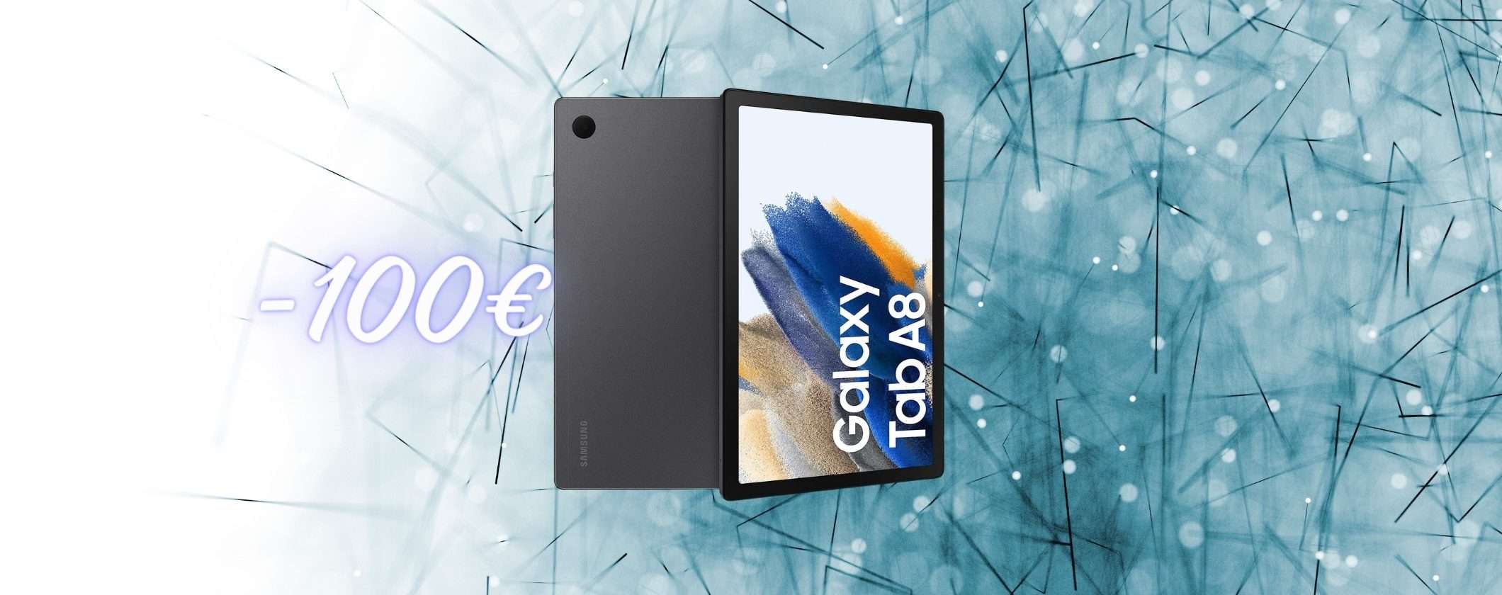 Samsung Galaxy Tab A8: 100€ di SCONTO immediato su Amazon