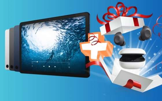 Samsung Galaxy Tab A9+ a 249€ con Galaxy Buds FE in REGALO