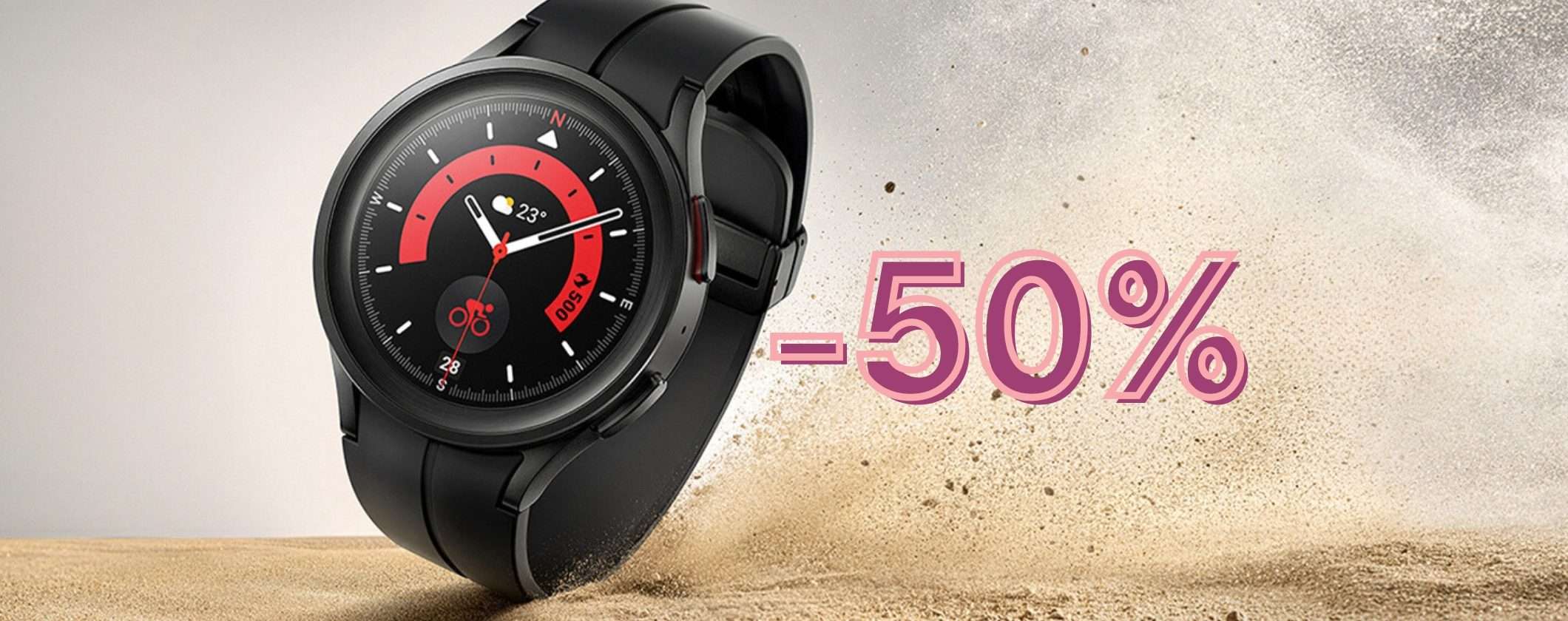 Samsung Galaxy Watch5 Pro CROLLA al 50% su Amazon