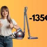 Sconto di 135€ sul Dyson Cinetic Big Ball, l'aspirapolvere potente