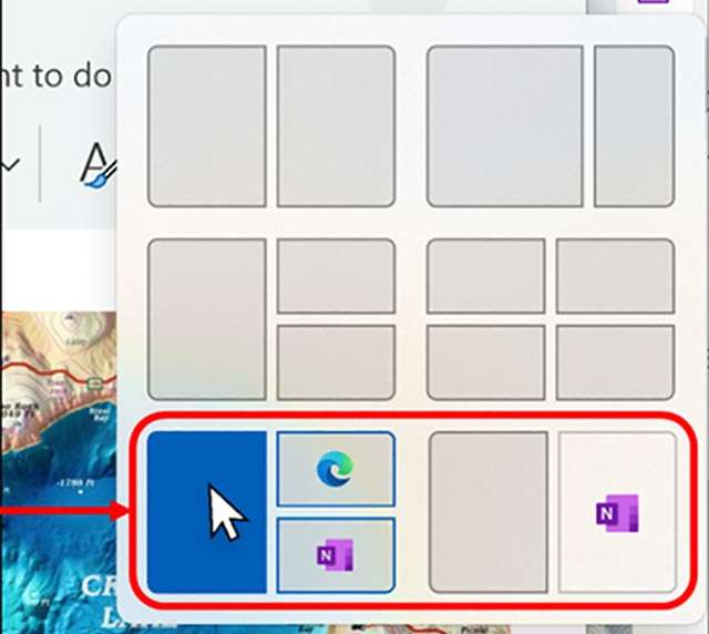 Suggerimenti per Snap Layouts su Windows 11