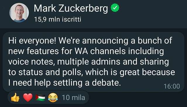 Mark Zuckerberg ha annunciato, attraverso il proprio canale, l'arrivo di novità importanti su WhatsApp